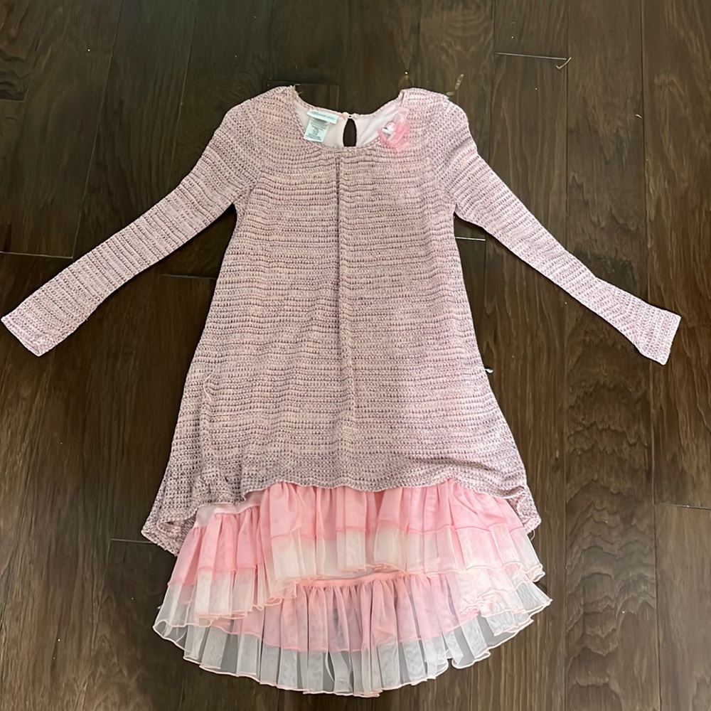 Bonnie Jean Knit Dress Pink Girls